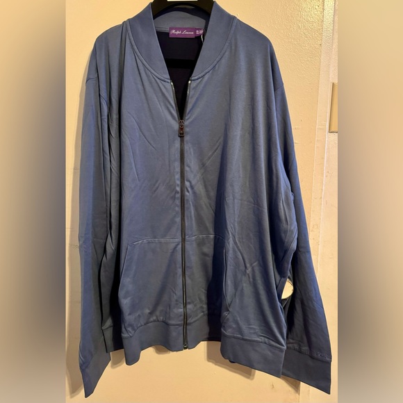 Ralph Lauren Purple Label Blue Zip-Up Jacket - Picture 1 of 3